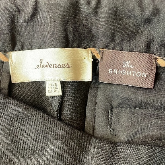 NWT. Anthropologie Elevenses 8 The Brighton Button Side Dress Pants. - Picture 4 of 13
